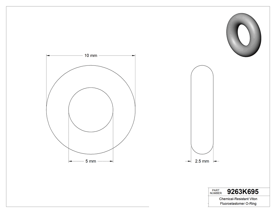 Technical drawing - 9263K695